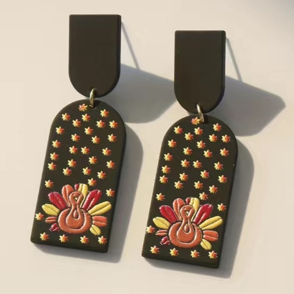 Turkey Dangle Earrings - Picture 2 of 5
